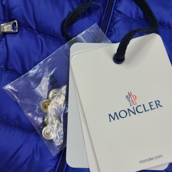 MONCLER Baby Blue Gaddy Puffer Jacket 3-6mo NWT - Picture 5 of 12